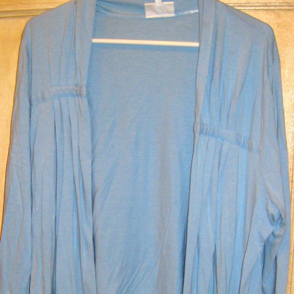 Blue cardigan